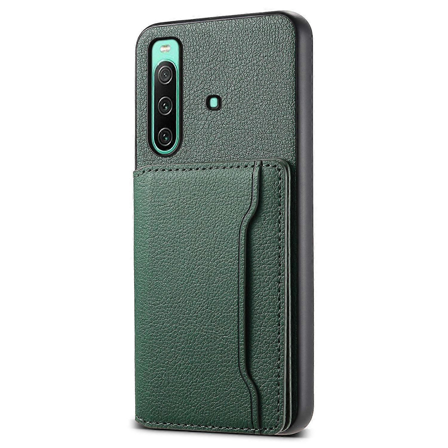 Do etui na telefon Sony Xperia 10 IV 5G Gniazda kart TPU + PC + PU Pokrowiec na podpórkę Wielobarwny Style A