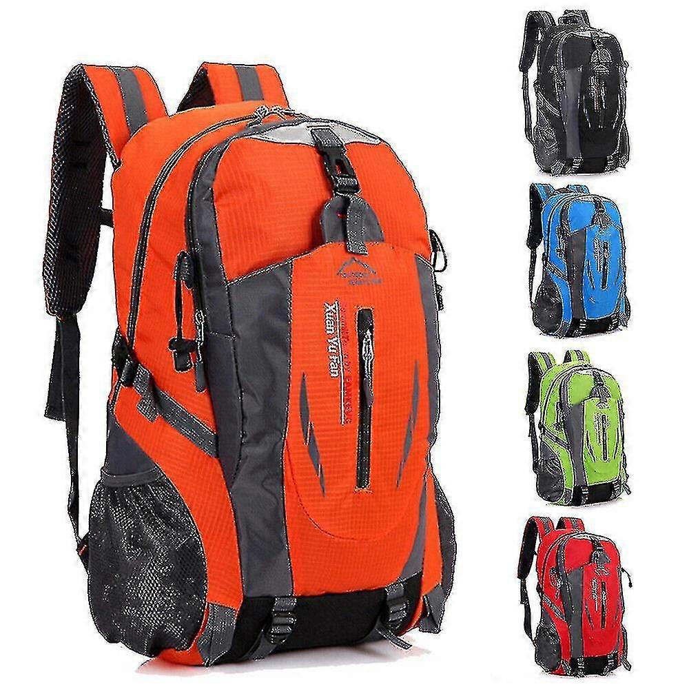 Duży wodoodporny plecak 40l Torba Camping Turystyka piesza Piesze Plecak Outdoor Travel Pomarańczowy