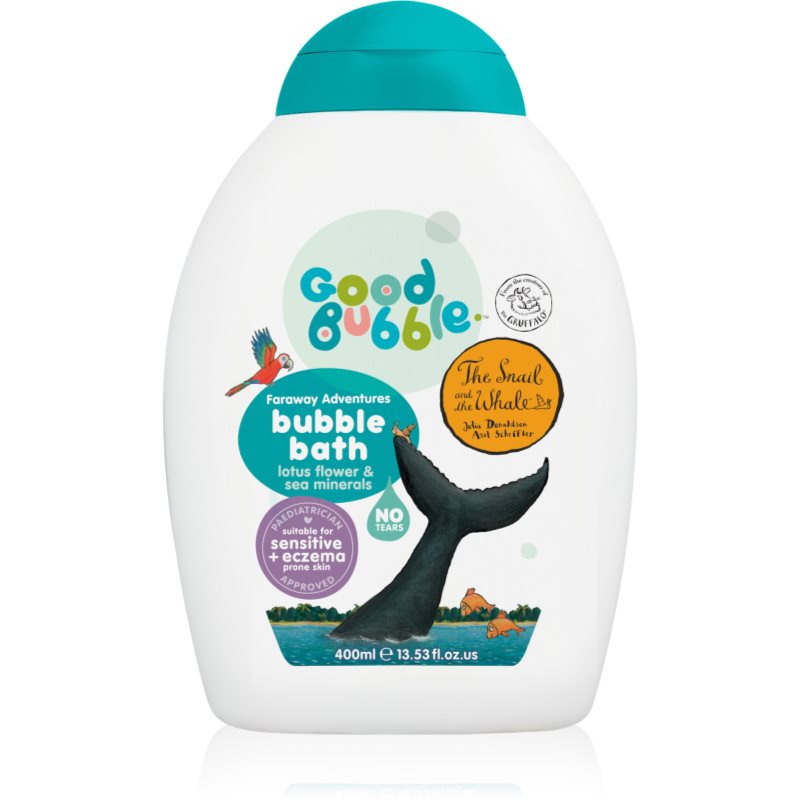 Good Bubble Snail & the Whale Bubble Bath piana do kąpieli do skóry wrażliwej i skłonnej do wyprysków dla dzieci od urodzenia Lotus Flower & Sea Minerals 400 ml