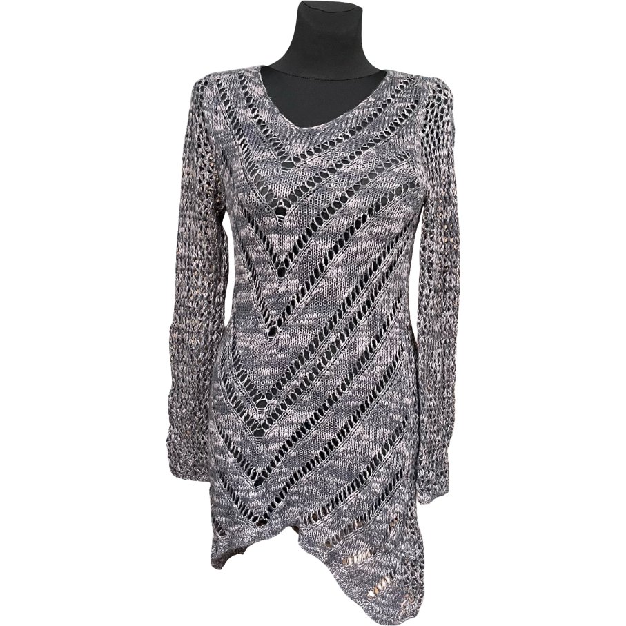 Cream Sukienka Przed Kolano Stylowa Wygodna Szara Rozmiar S