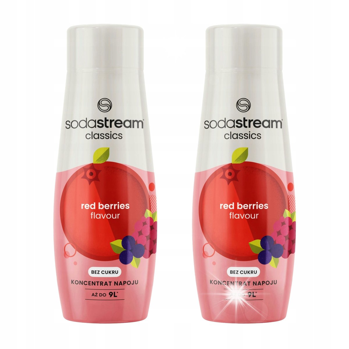 Zestaw Syropów do saturatora SODASTREAM Red Barrel Bez cukru 2x440ml