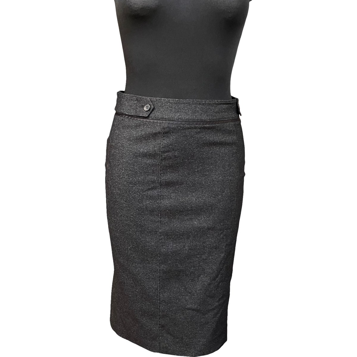 Strenesse Spódnica Midi Wygodna Stylowa Elegancka Czarna Rozmiar XS