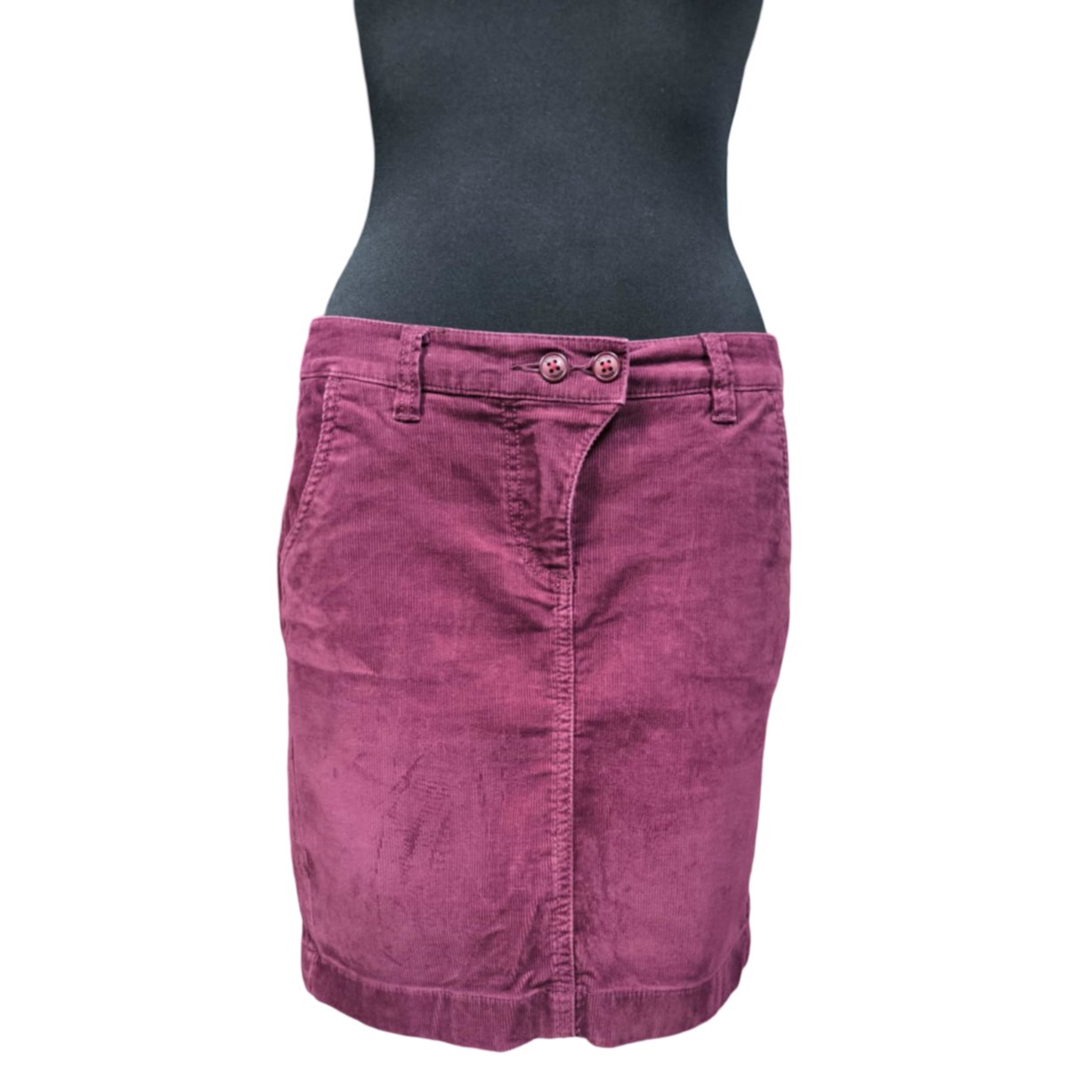 ESPRIT Spódnica Midi Wygodna Elegancka Stylowa Bordowa Rozmiar 40