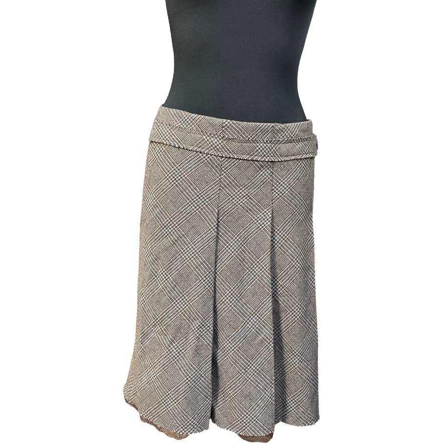 Marc Aurel Spódnica Midi Wygodna Stylowa Elegancka Vintage Brązowa Rozmiar 36