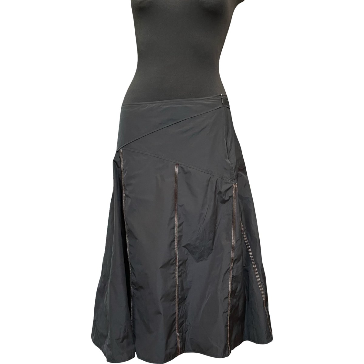 olsen Spódnica Midi Wygodna Stylowa Elegancka Czarna Rozmiar 40