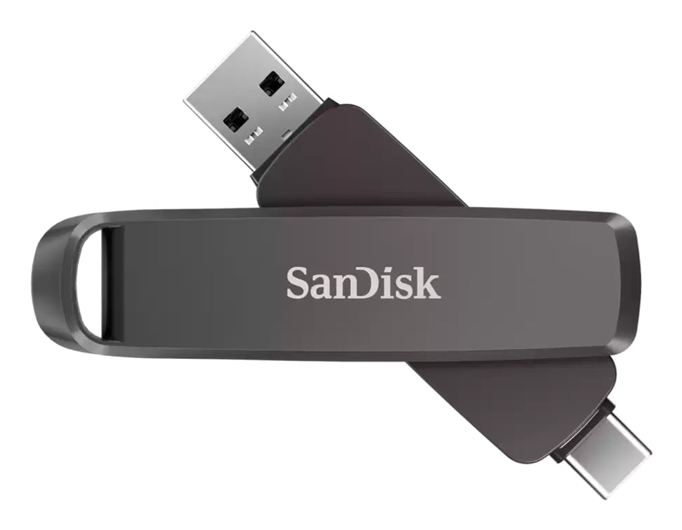 SanDisk SDDDE1-1T00-G46 pamięć USB 1 TB USB Type-C/USB Type-A 3.2 Gen 2 (3.1 Gen 2) Czarny SDDDE1-1T00-G46