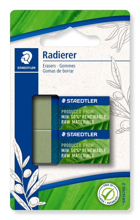 Staedtler 526 83BK2 gumka Zielony 2 szt.