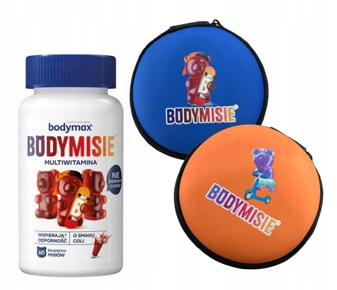 BODYMAX Bodymisie Żelki Multiwitamina smak cola 60 sztuk + PORTFELIK GRATIS