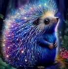 Diamentowa mozaika - Jeż z gwiezdnymi igłami
