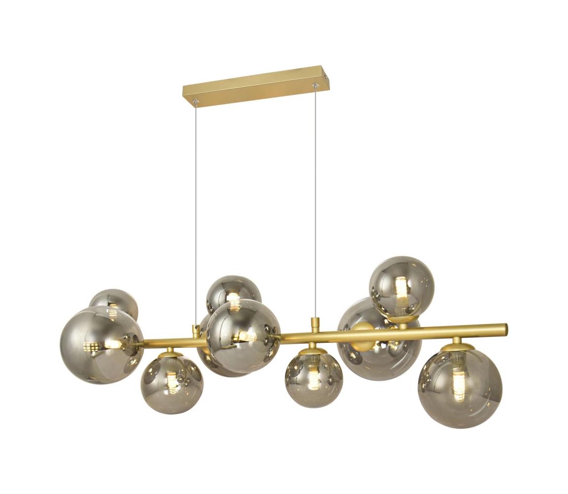 Brilagi - LED Żyrandol na lince MILLA 10xG9/3W/230V złoty/przydymiony