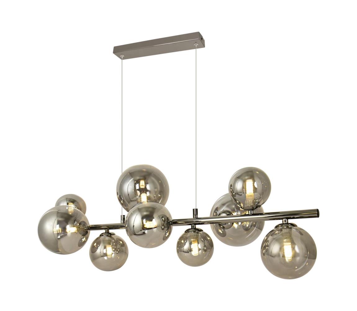 Brilagi - LED Żyrandol na lince MILLA 10xG9/3W/230V chrom błyszczący/przydymiony