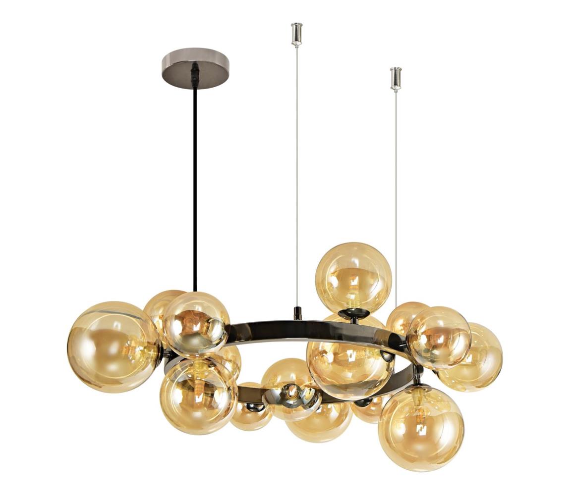 Brilagi - LED Żyrandol na lince MILLA 15xG9/3W/230V chrom błyszczący/złoty