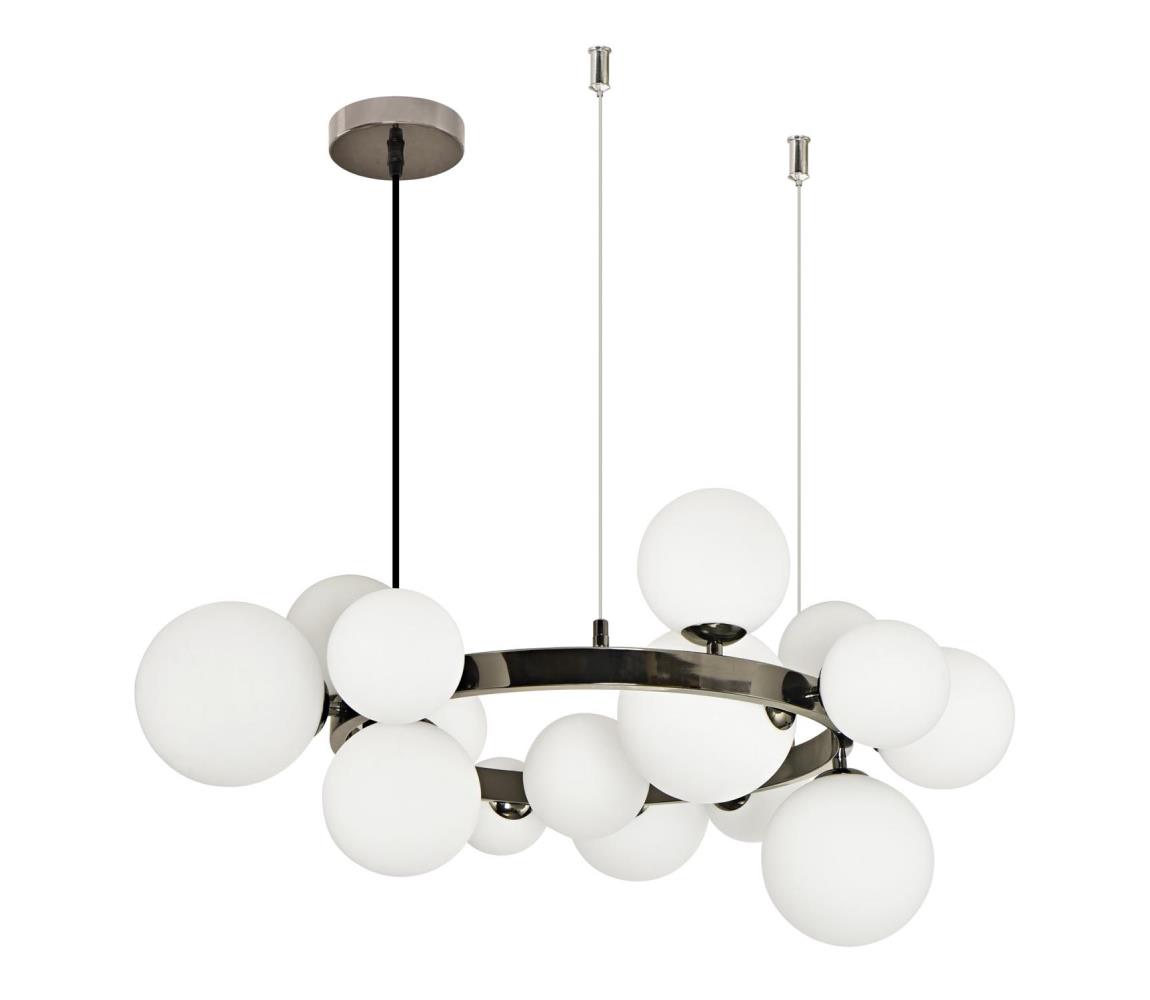 Brilagi - LED Żyrandol na lince MILLA 15xG9/3W/230V chrom błyszczący/biały