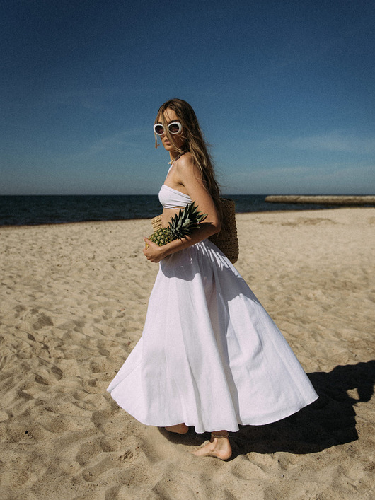 Spódnica Lea BIAŁA Maxi