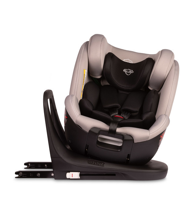 Caretero, Securo i-Size, fotelik samochodowy, light grey, 40-150 cm