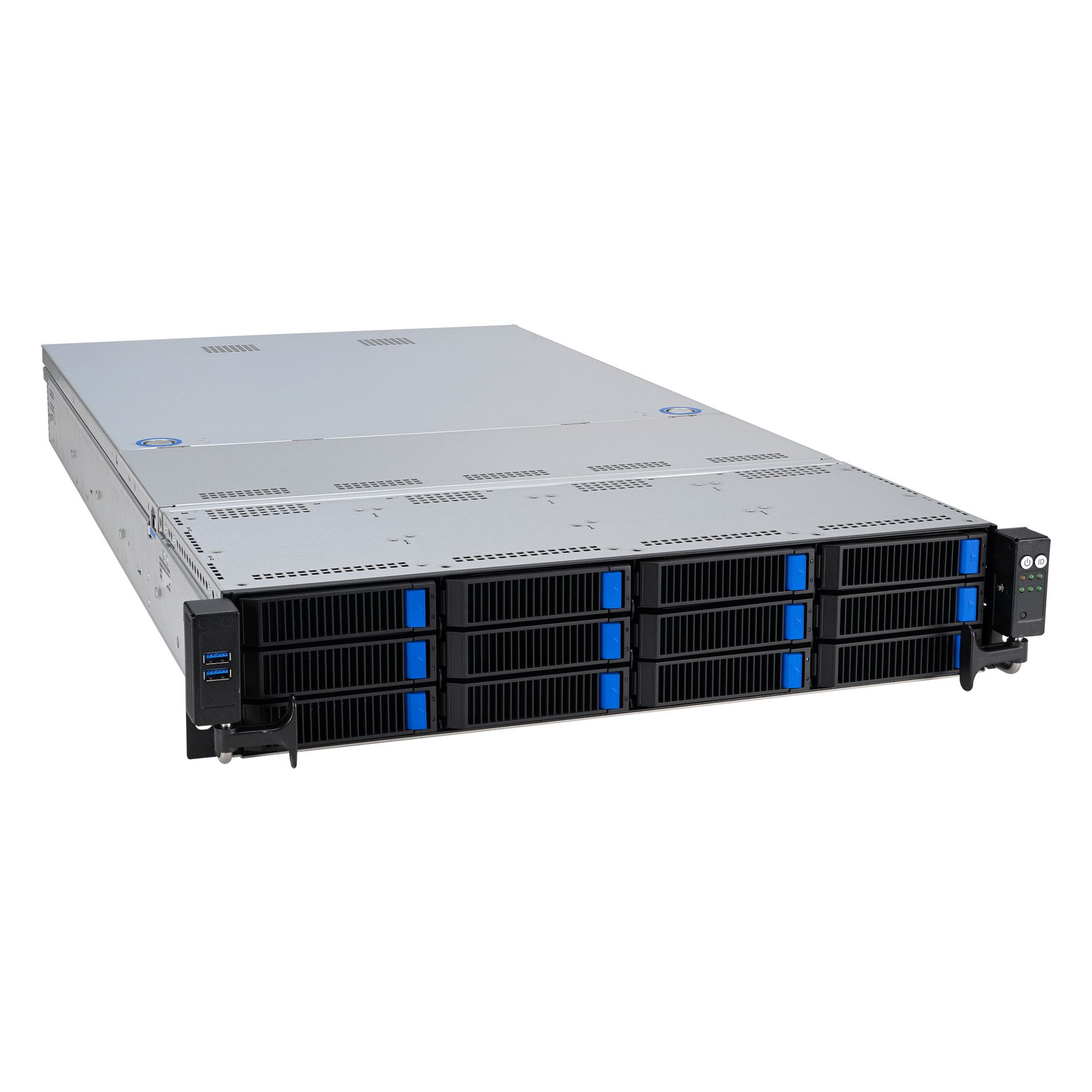 Platforma Asus Rack (2U) RS521A-E12-RS12U AMD Epyc 9005/9004 (12x NVMe/SATA HS, 2xM.2, 2x1Gbe, IPMI, 1+1 1600W) 90SF03X1-M000C0