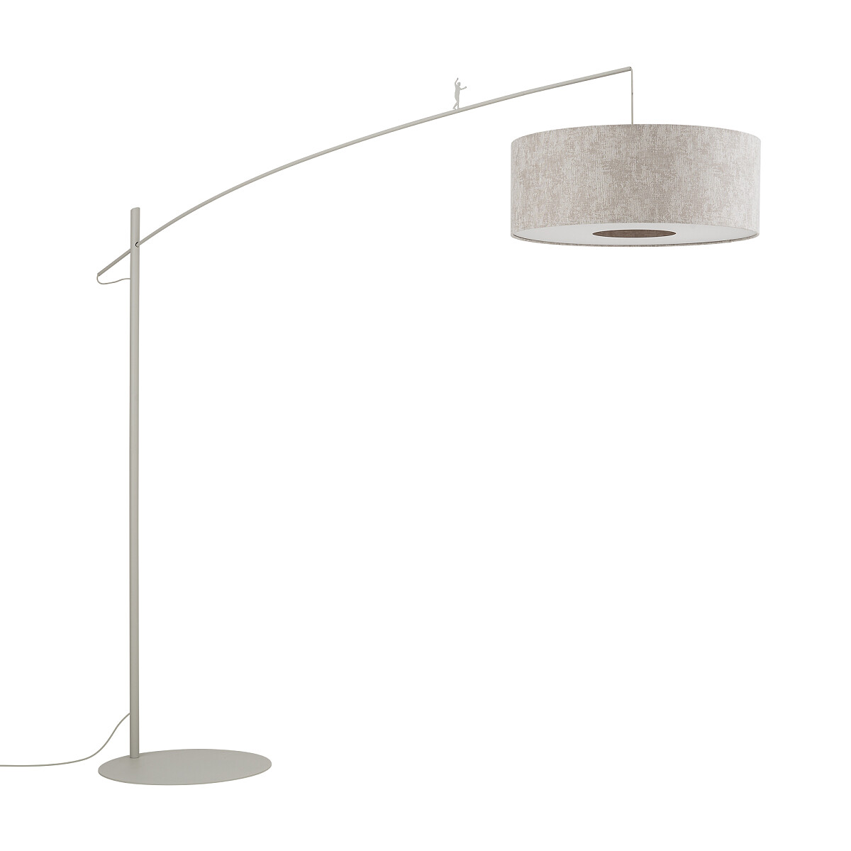 Lampa podłogowa POISE B E27 - beżowy/szary