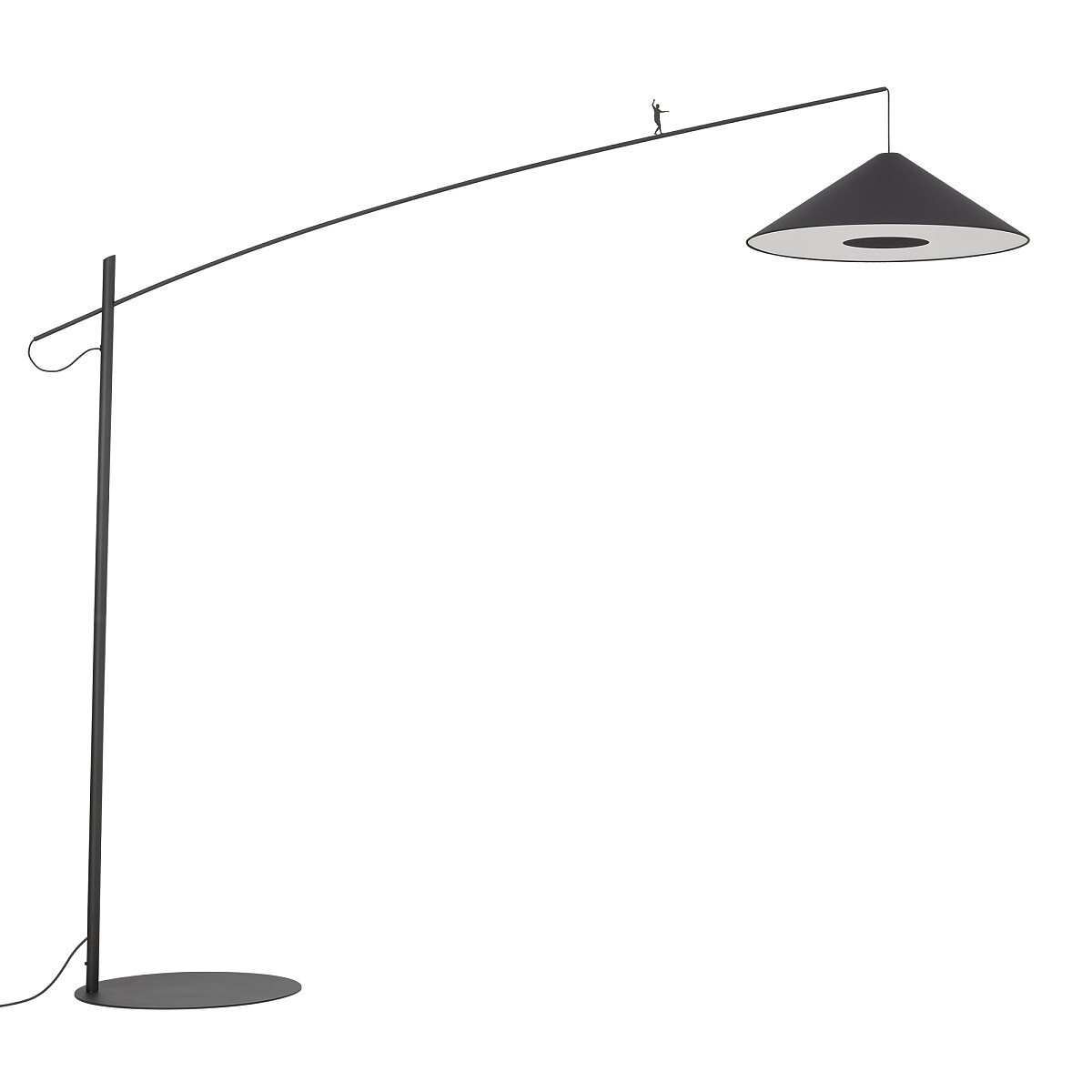 Lampa podłogowa POISE A E27 - czarny