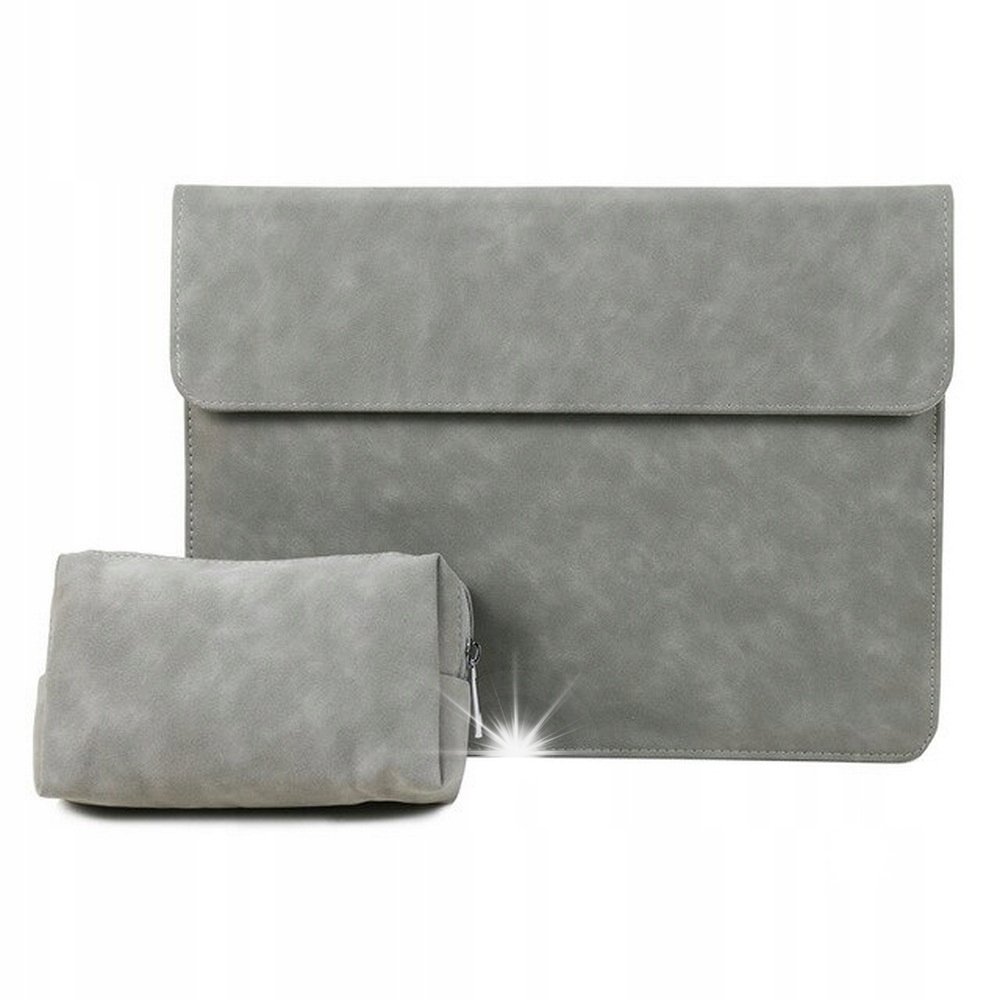 Torba zamszowa + etui na ładowarkę do laptopa MacBook Dell HP Lenovo 15-16