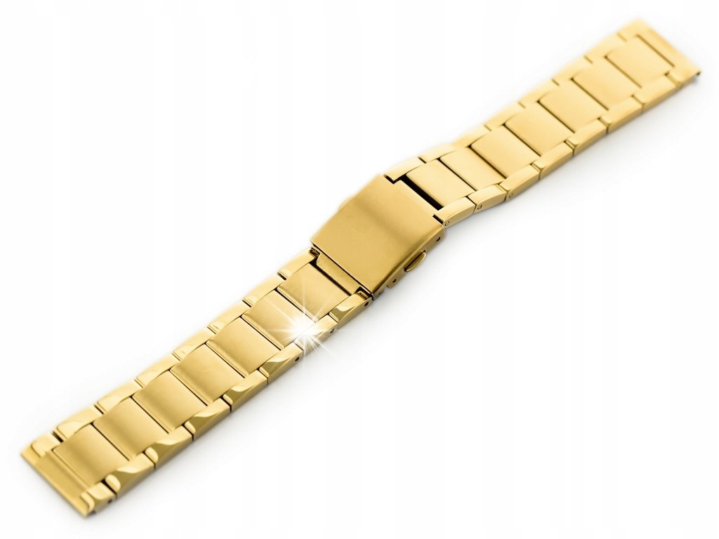 Bransoleta Pacific Model 9 solid - złota 20mm