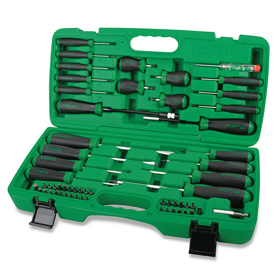 ZESTAW ŚRUBOKRĘTÓW WKRĘTAKÓW BIT Z MAGNESEM HEX PH PZ SL TORX 58 EL. TOPTUL
