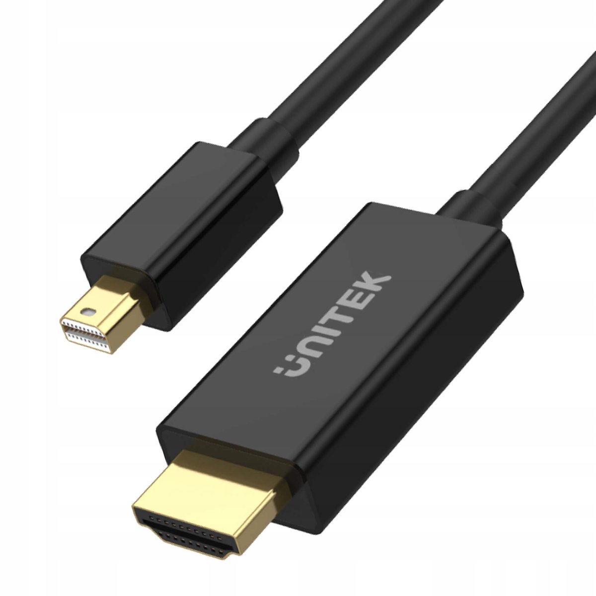 2x Adapter AV Unitek DisplayPort Mini - HDMI czarny (V1152A)