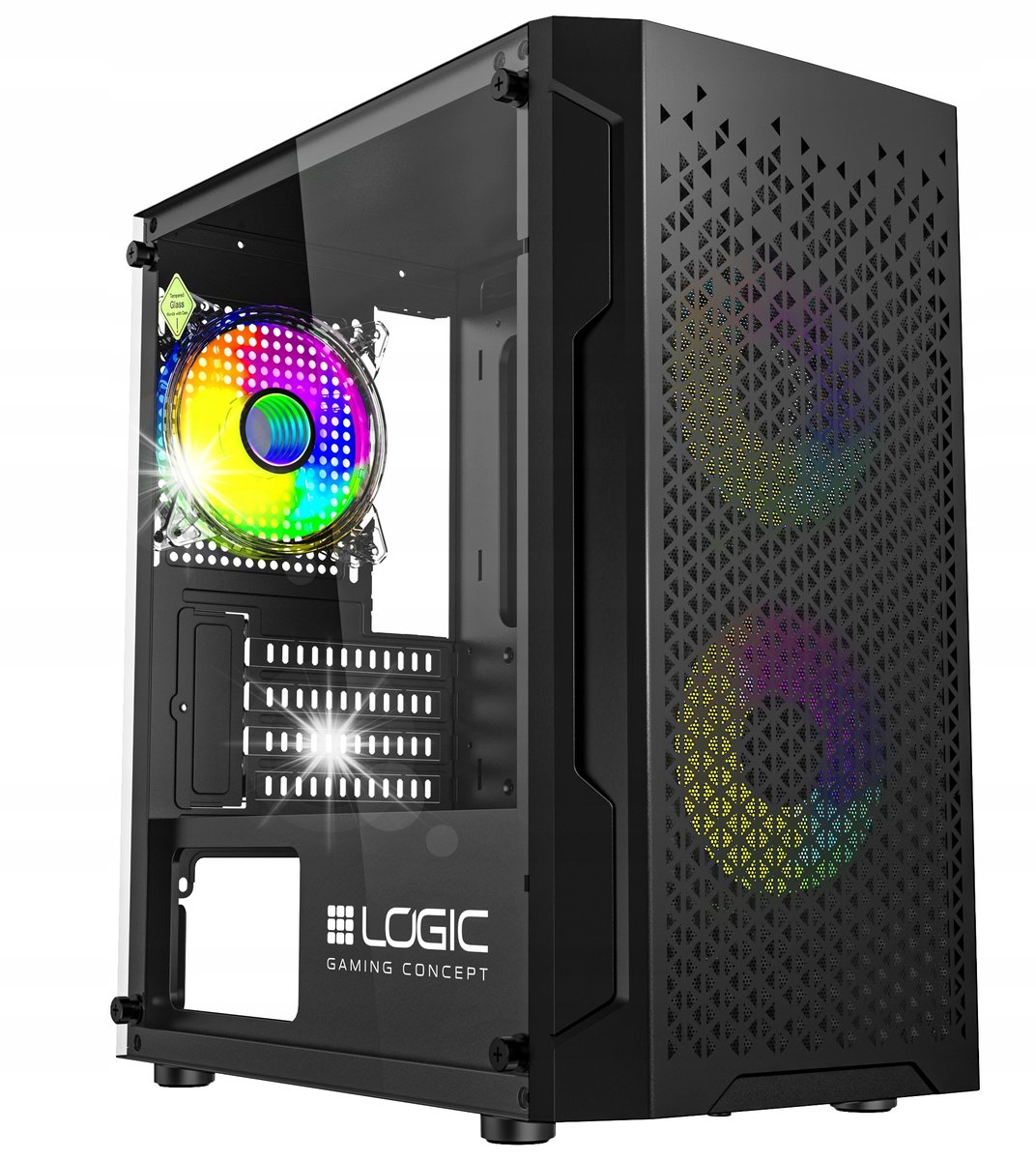 Obudowa LOGIC ARAMIS ARGB mATX/mITX Mini USB 3.0 Black bez zasilacza