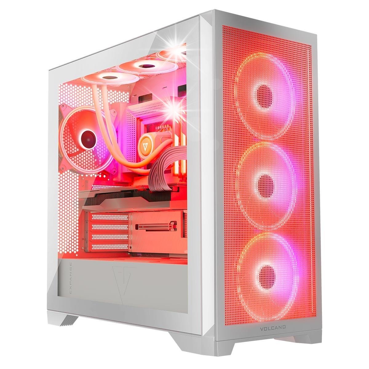 Obudowa do komputera MODECOM VOLCNO EXPANCE S APEX ARGB Midi Tower biała