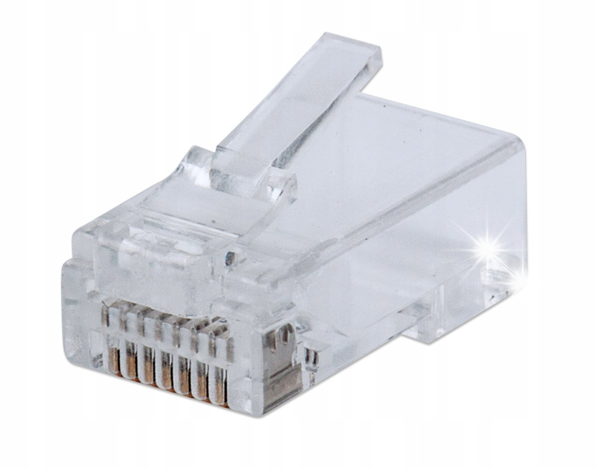 Wtyk Intellinet RJ45 Cat6 UTP przelotowy, słoik 100 szt