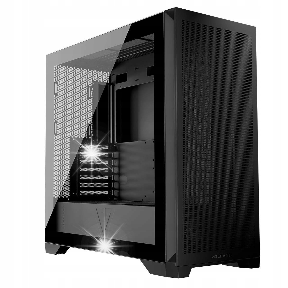 Obudowa MODECOM Volcano Expanse S MIDI Czarna Midi Tower czarny