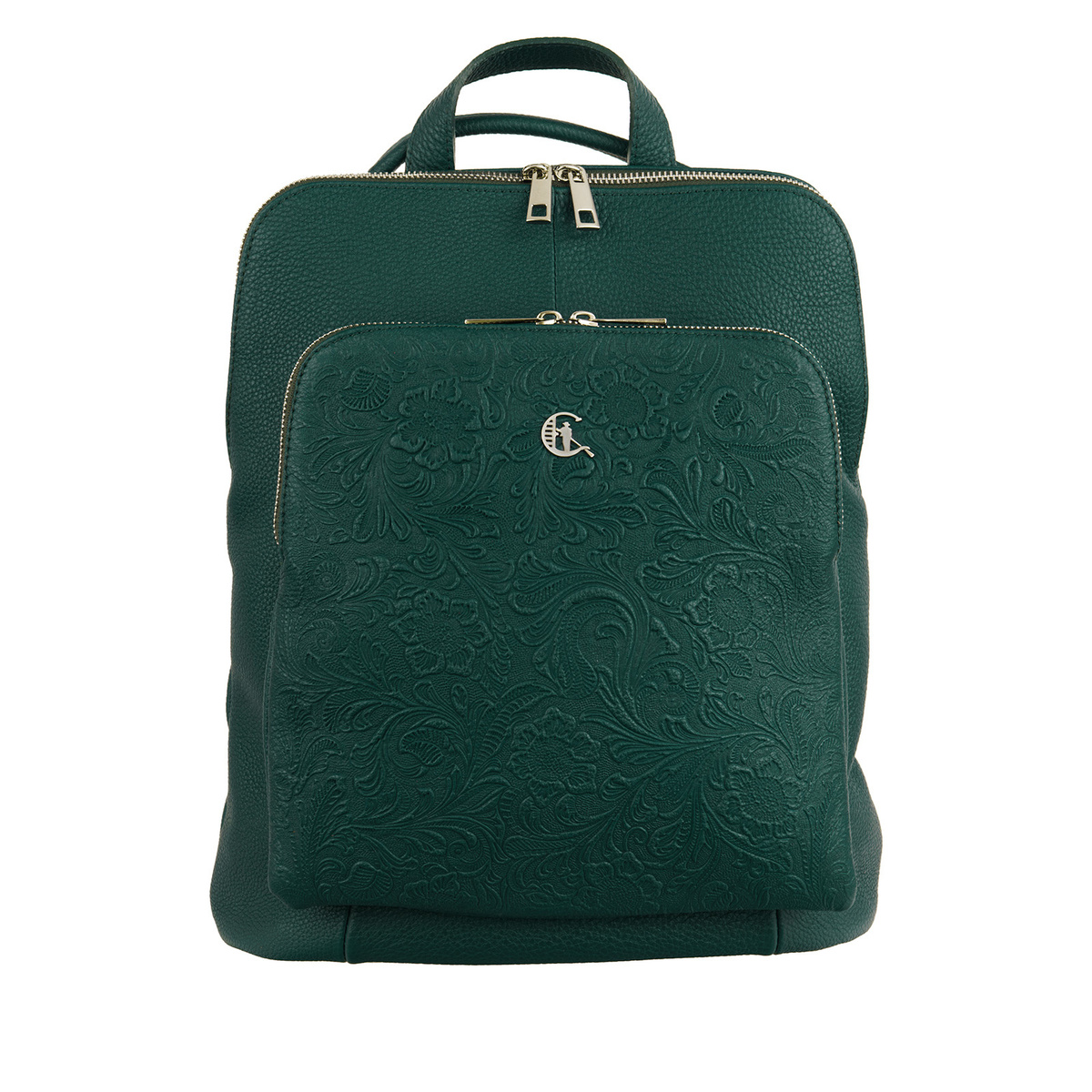 Torbo-plecak damski Canaletto z tłoczeniem w kwiaty TPD490s312t4