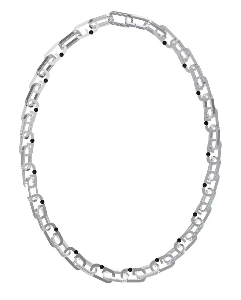 Biżuteria GUESS JUMN02124JWST. Naszyjnik, Kolor szary. Mężczyzna.