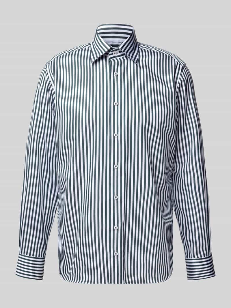 Koszula biznesowa o kroju modern fit z listwą guzikową