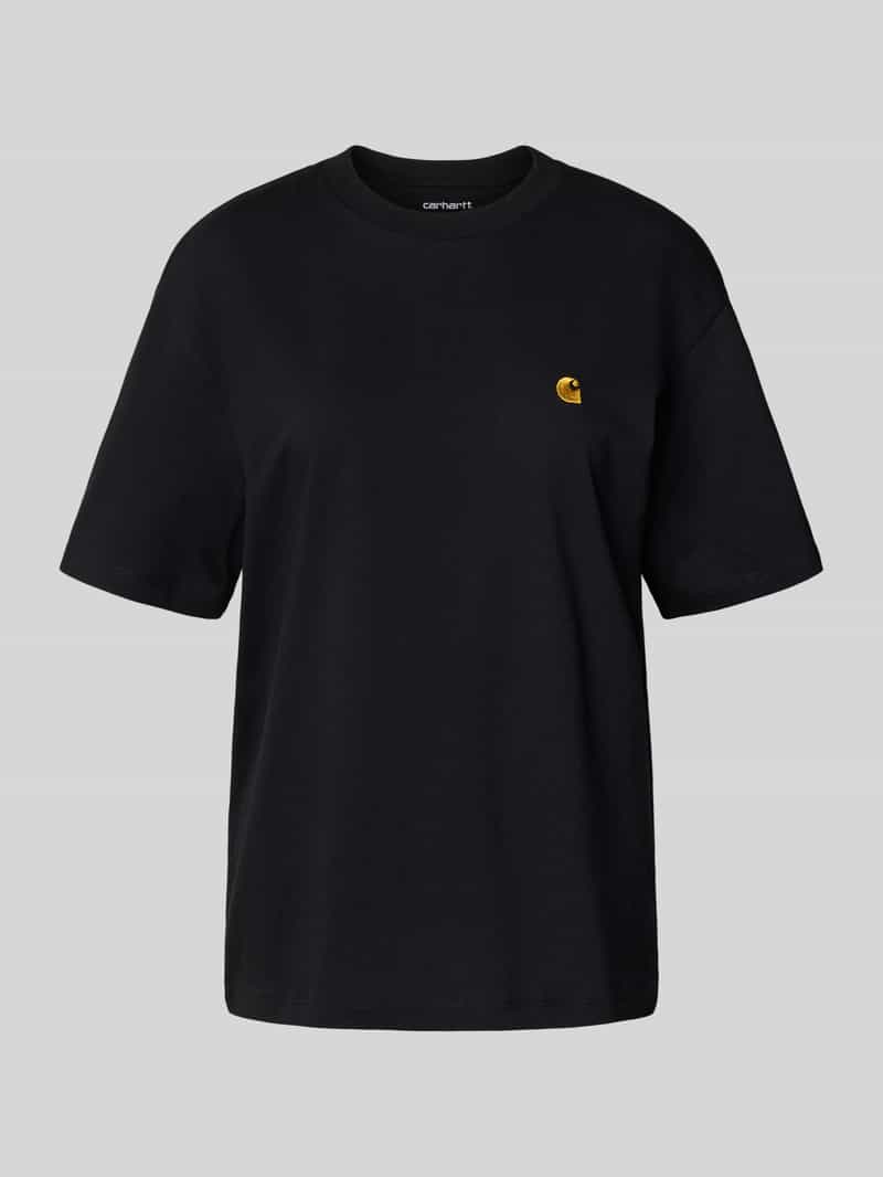 T-shirt o kroju oversized z wyhaftowanym logo