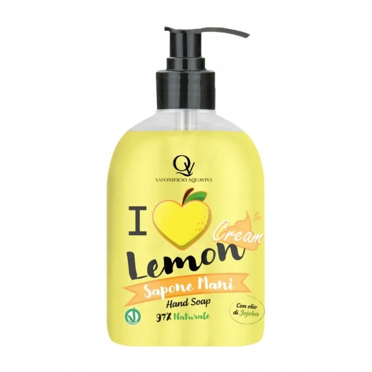 Mydło do rąk Aquaviva I Love Lemon Cream – 500ml WŁOSKI