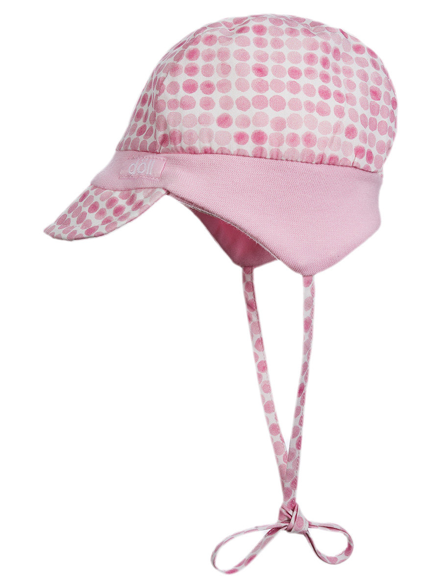 Wiązana czapka z daszkiem różowa Döll r.41