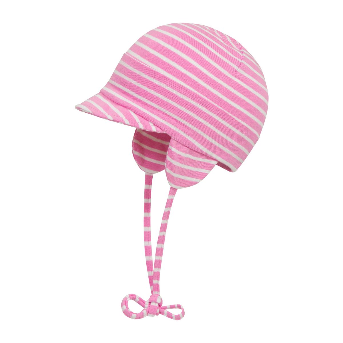 Dziewczęca wiązana czapka różowa Döll r.47