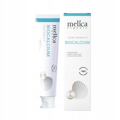 Melica Organic Naturalna Pasta do Zębów Bez Fluoru Biocalcium 100ml