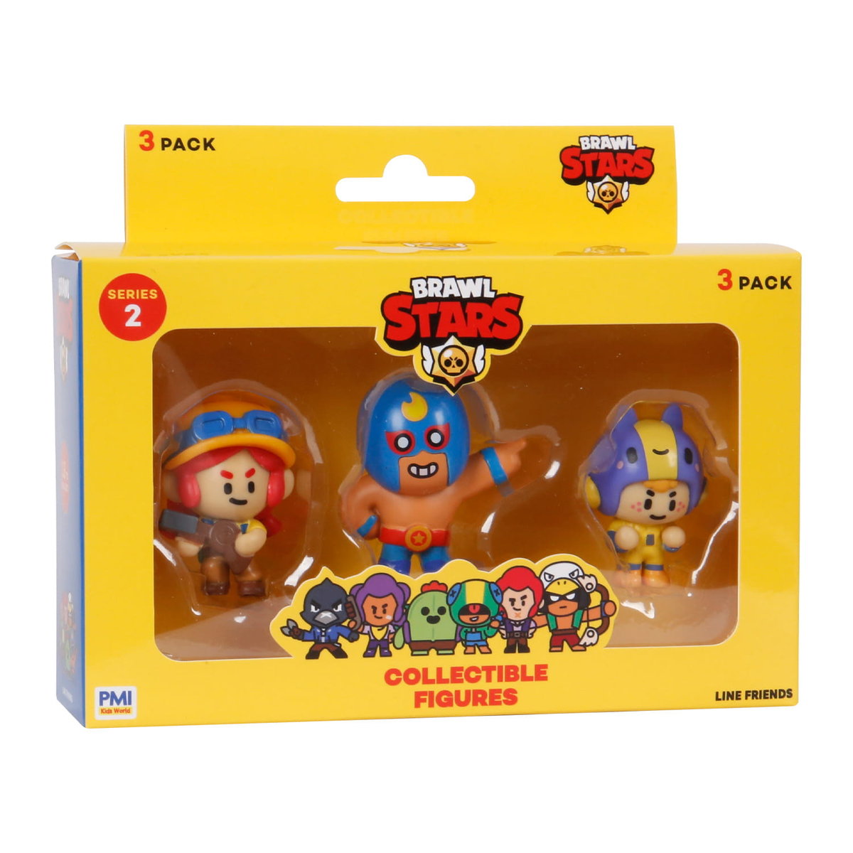 BRAWL STARS Seria 2 - Zestaw 3 Figurek Kolekcjonerskich JESSIE EL PRIMO BEA