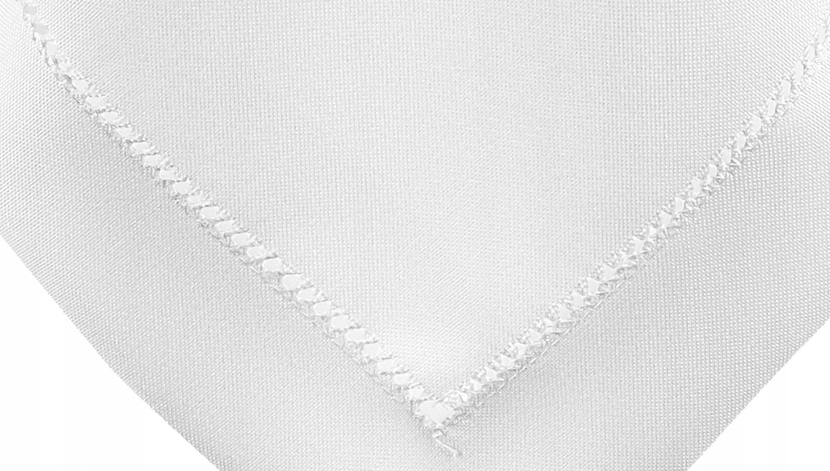 OBRUS na stół z MEREŻKĄ 140x350 BIAŁY SZYBKOSCHNĄCY PLAMOODPORNY ELEGANCKI