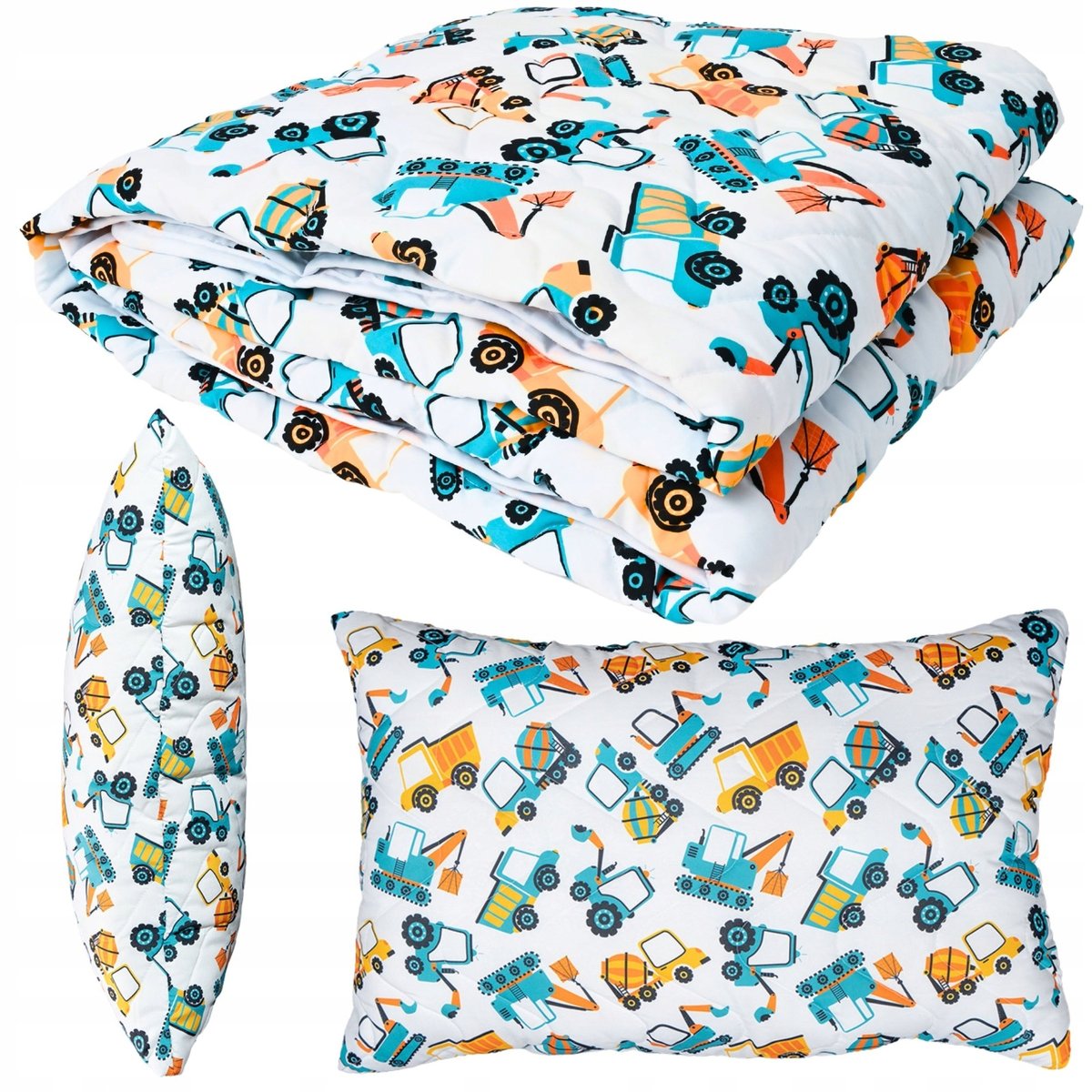 KOMPLET 160x200+40x60 KOŁDRA+PODUSZKA NA LATO DLA DZIECKA PIKOWANY POLSKI