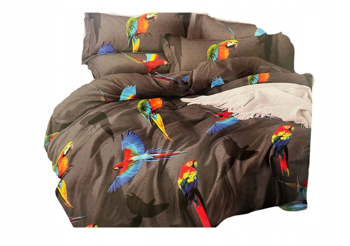 Pościel bawełniana satynowa 160x200 komplet + 2x 70x80 dwustronna-Miekka