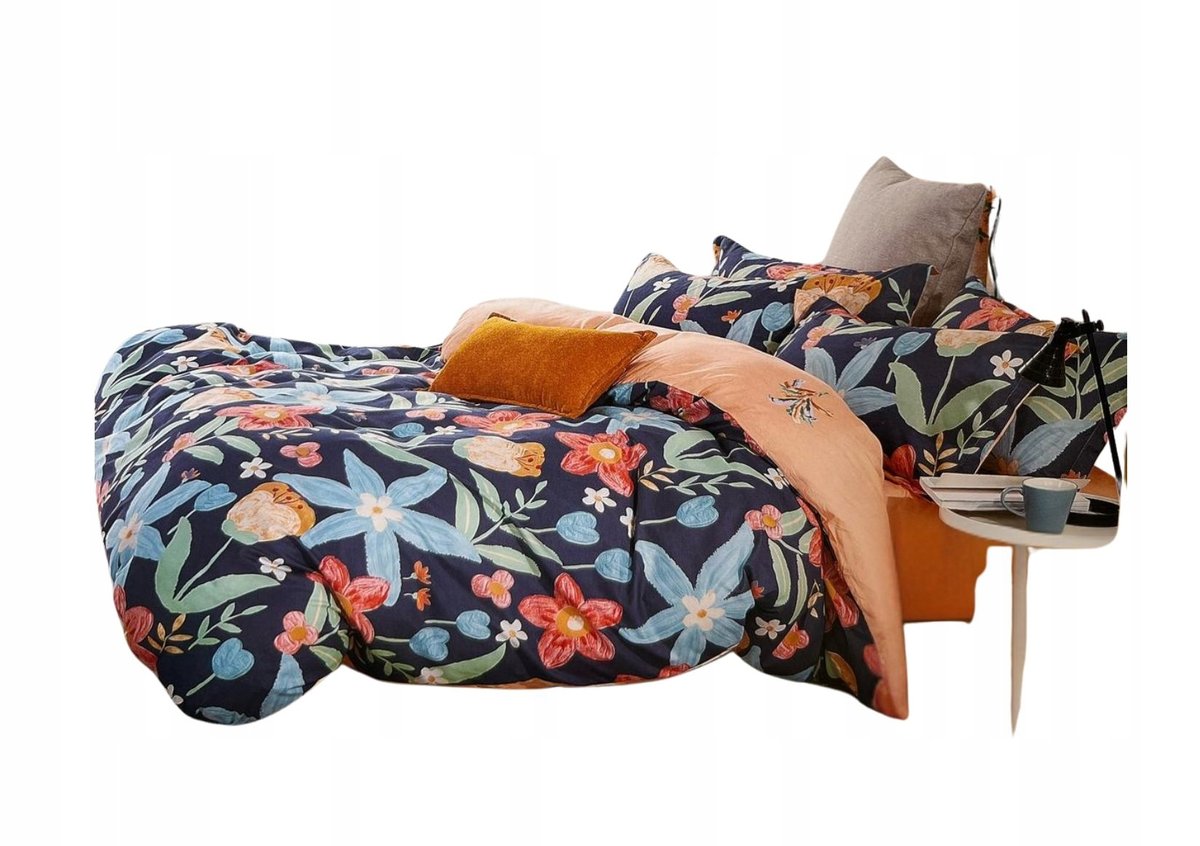 Pościel bawełniana satynowa 160x200 komplet + 2x 70x80 dwustronna-Miekka