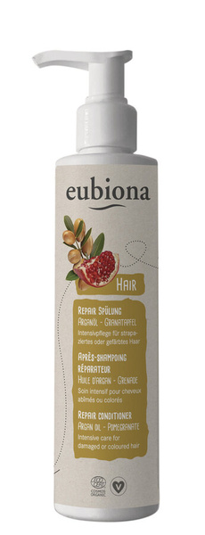 Odżywka do włosów z olejem arganowym i olejem z pestek granatowca 200ml Eubiona