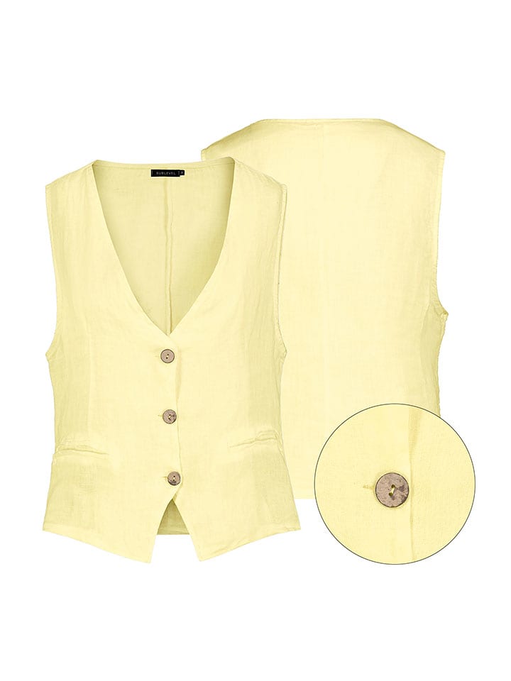 Eight2Nine Kamizelka w kolorze żółtym