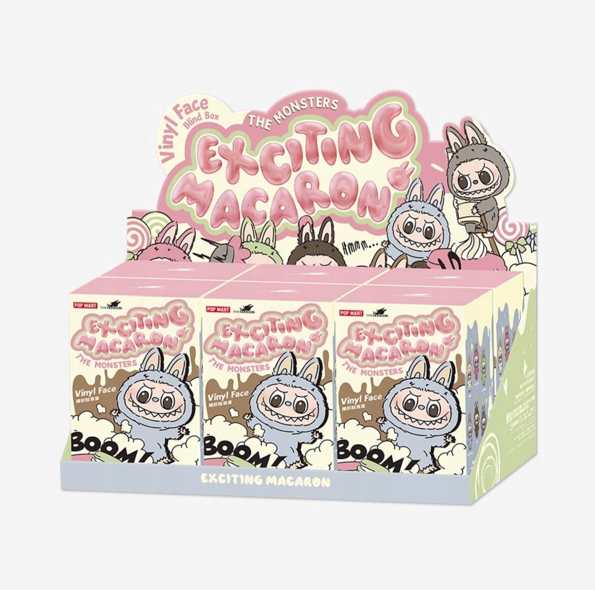 6 sztuk Labubu Exciting Macarons The Monsters Blindbox