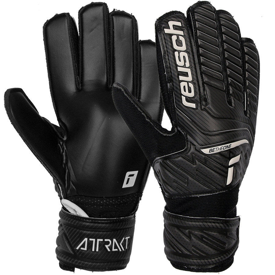 Reusch Attrakt, rękawice Solid Junior 52 72 515 7700, r. 4