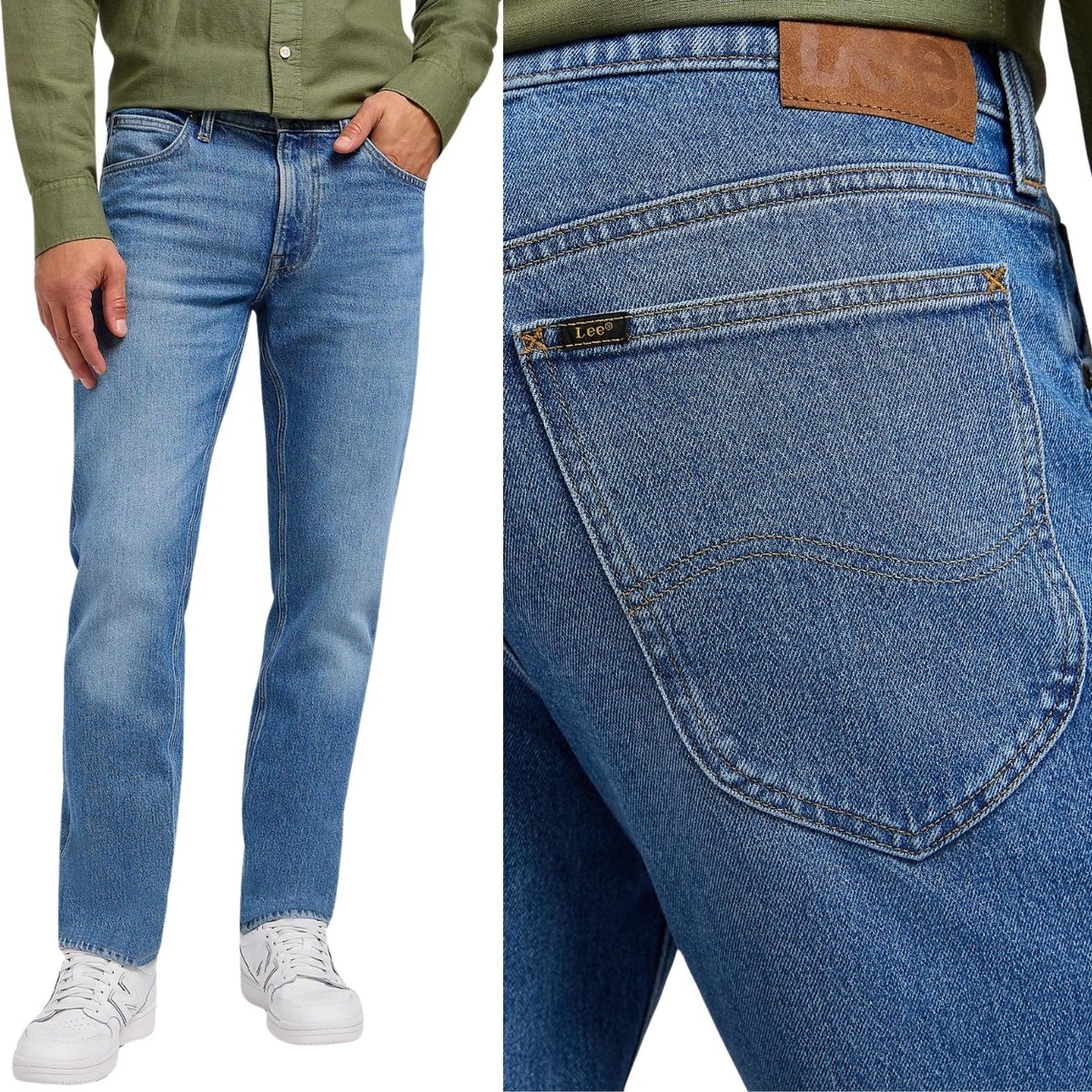 Lee DAREN Chill Out BLUE DżINS proste męskie spodnie jeansowe W38 L30