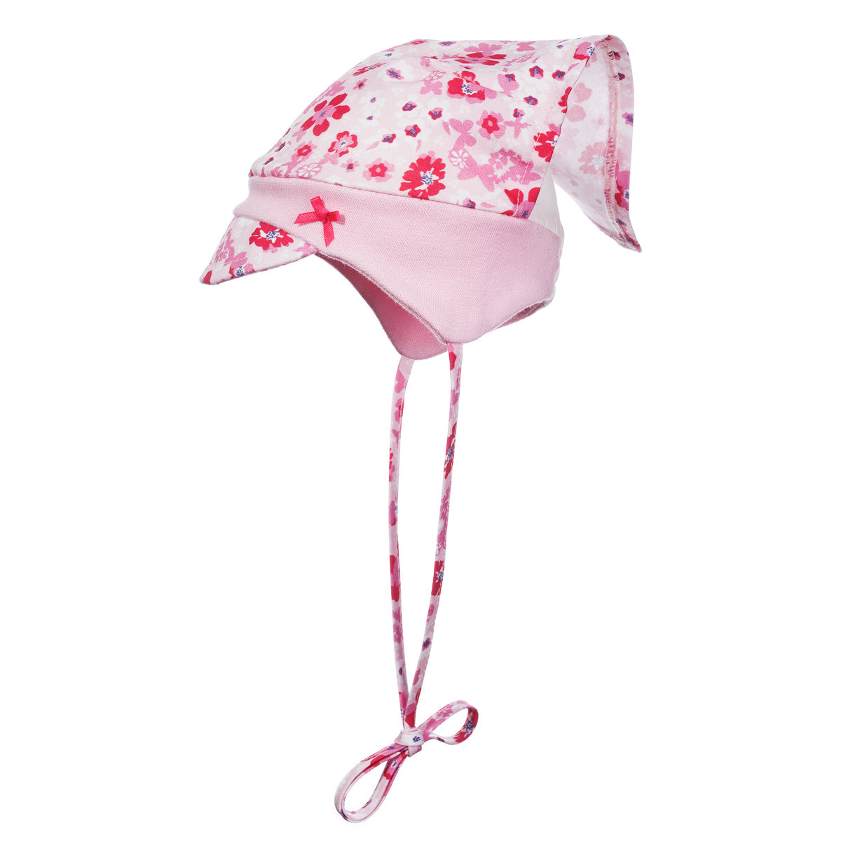 Czapka wiązana z daszkiem różowa Döll r.39