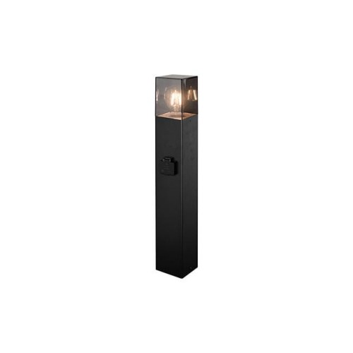 Denver H60 lampa stojąca ogrodowa z gniazdem E27 czarna